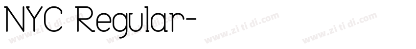 NYC Regular字体转换